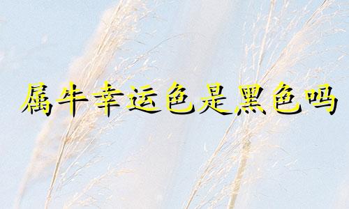 属牛幸运色是黑色吗 属牛幸运色是什么颜色 龙年属牛幸运色