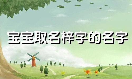 宝宝取名梓字的名字 用梓取名字怎么样女孩