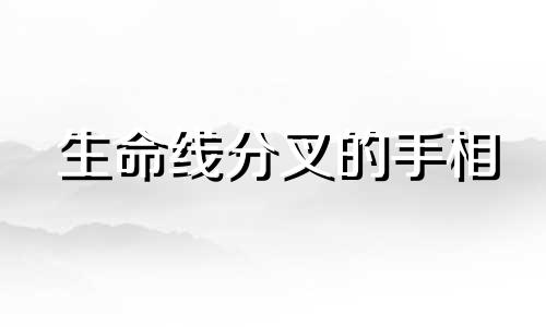 生命线分叉的手相 手相分叉多的人面相分析