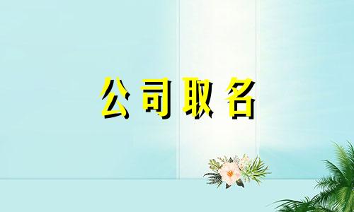 带文字的公司名字参考 有文字的公司名字大全