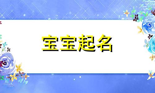 男宝宝起名字什么名字好听的名字 男宝宝取名大全好听